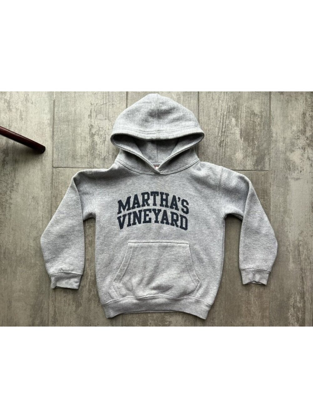 Martha's Vineyard Gray Pullover Hoodie Sweatshirt Youth Kids Girls Boys XS 5-6